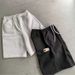 2025 New Style Shorts Cotton Simple Striped Multi-Pocket Design Drawstring Youth Versatile Sports Sweatpants_desvips.com