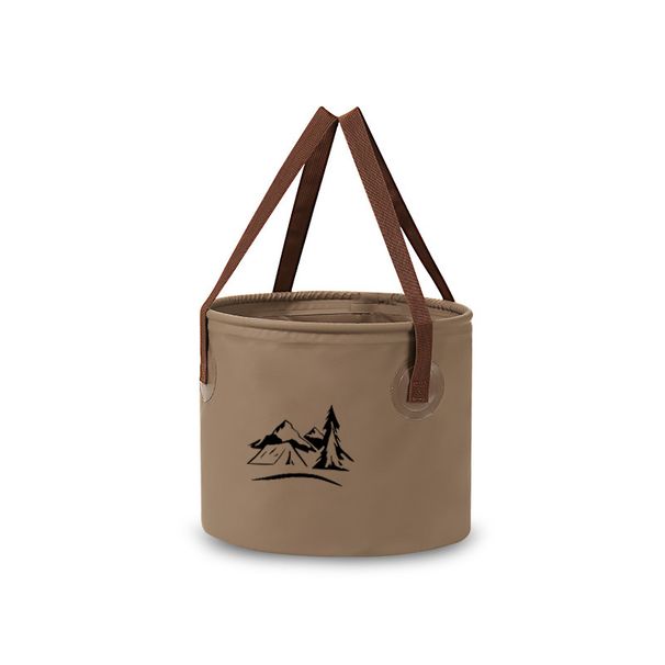 Multi-functional portable collapsible bucket Car large capacity travel toiletry bucket Outdoor camping picnic water storage bucket_desvips.com
