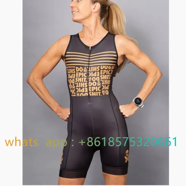 2023 Betty Woman Triathlon Skinsuit Summer Sleeveles Swimwear Custom Pro Bike Suit Ciclismo Cycling MTB Clothes Jumpsuit_desvips.com