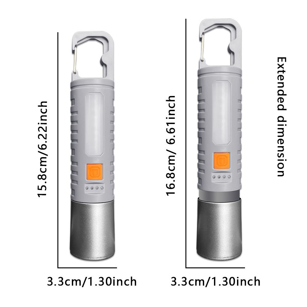 Cross-Border Portable Rechargeable Outdoor Multi-Function Long-Range Ing Flashlight COB Large Floodlight Work Side_desvips.com