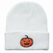 Men And Women Autumn Winter New Halloween Pumpkin Little Devil Embroidered Knitted Pullover Warm Beanie Cold Hat Student_desvips.com