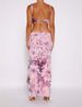 Women's Clothing Set Summer Sexy Printed Camisole + Tight Slit Irregular Long Skirt_desvips.com