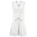 women's summer casual sleeveless vest shorts two-piece set_desvips.com