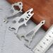 Multifunctional Outdoor Portable Multi-Shaped Keychain Bottle Opener Camping Stainless Steel Creative Tool Card_desvips.com