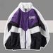 Spring Fall Varsity Men Patchwork Embroidery Bomber Jacket Casual Street Loose Zipper Coat Women Couple College Jackets_desvips.com