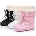 Warm Export Foreign Trade European Lamb Wool High Tube Suede Space Women's Ski Shoes Northeast Snow Country Moon Boots Warm_desvips.com