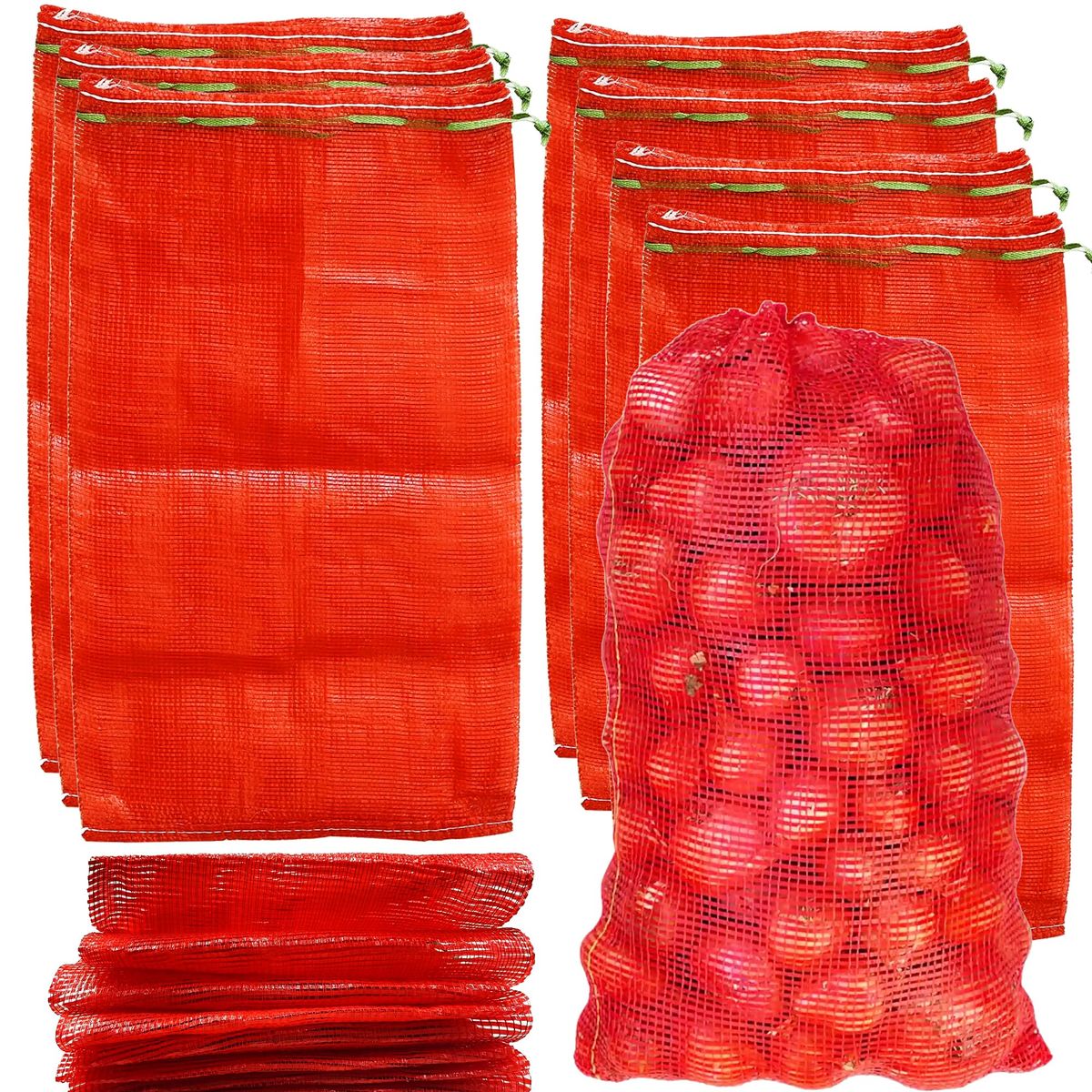 Mesh Onion Bags For Onion And Potato Storage, Produce Storage Bags_desvips.com