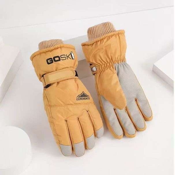 Ski For Men And Women, Winter Fleece-Lined Thickened Outdoor Cold-Proof Warm Windproof Waterproof Touchscreen Couple_desvips.com
