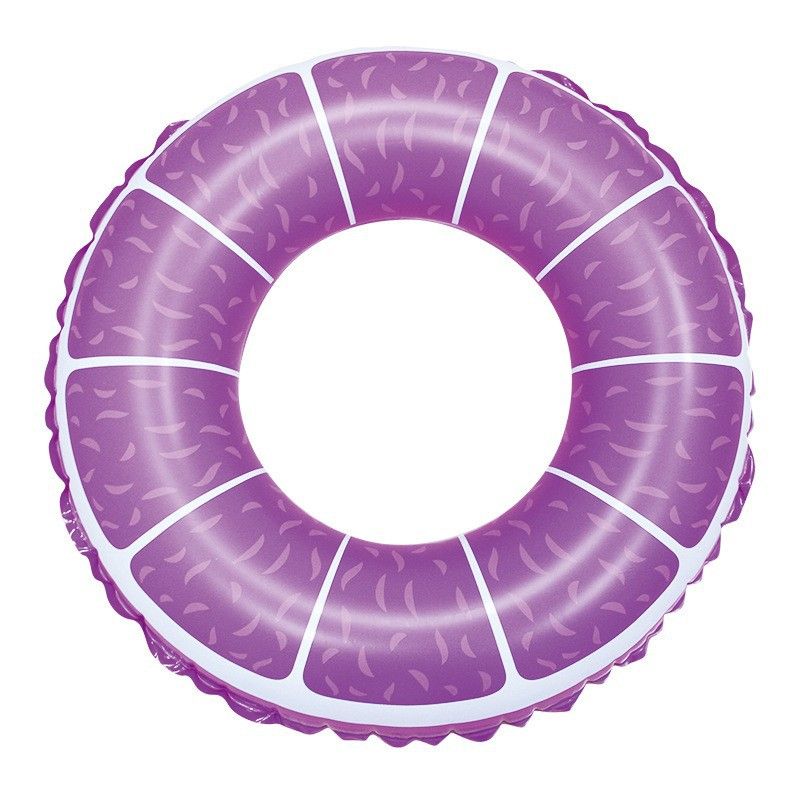 Baby Lemon Swim Ring - 50cm PVC Inflatable Arm Float For Toddlers (Safe & Comfortable Non-Slip Design Bright Yellow Color)_desvips.com