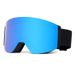 UV Protection Snap-On Prescription Cover, Cylinder Flip-Up Magnetic Double-Layer Anti-Fog Ski Goggles_desvips.com