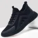 Men's Breathable Running Casual Sporty Korean Style Soft Bottom Black Versatile Shoes For Students_desvips.com