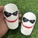 Mini Shin Guards For Football - Small Size Youth & Adult Shin Pads With Fun Joker Design, Lightweight Plastic Protective Gear For Soccer, Basketball_desvips.com