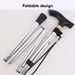 ghinwan Aluminum Alloy Folding Walking Stick Crutches Portable Walking Stick Mountaineering Trekking Pole NWANST_desvips.com