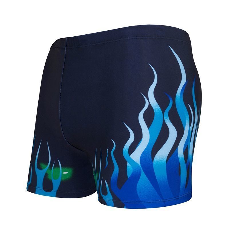 Men's Boxer Swim Trunks Sports Beach Shorts Fashion Trend Loose Comfortable Quick-Dry Hot Spring Swimwear_desvips.com