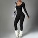 Zhejiang Jin European And American Style Sports Bodysu Long Sleeve Quick-Dry Tight-Fting Fness One-Piece Yoga_desvips.com