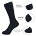 6 Pairs Men's Black Cotton Dress High Quality Long Calf Socks Autumn Winter Sweat Resistant Anti Odor_desvips.com
