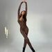 【 1587 People's Collection 】 2024 Autumn And Winter New Sexy Standing Collar Long Sleeved Waist Cinching Tight Fitting_desvips.com