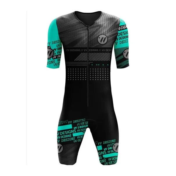 Mannen Vv Sport Ontwerpen Triatlon Power Trisuit Cycling Kits Zwemmen Sportkleding Fiets Skinsuit Ciclismo Aero Dunne_desvips.com