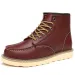 Winter Warm Snow Leather With Fur Mens Fashion Handmade Waterproof Ankle Boots No-slip High Top Men Work Shoes 240629_desvips.com