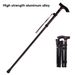 ghinwan Aluminum Alloy Folding Walking Stick Crutches Portable Walking Stick Mountaineering Trekking Pole NWANST_desvips.com