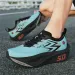 Unisex White Breathable Mesh Running Shoes Non Slip Shock Absorbing For Outdoor Sports Training_desvips.com