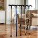 1PC 75-90cm Aluminum Alloy Adjustable Walking Stick 2 Section Stable Anti-Skid Crutch Old Man Hiking Cane Height_desvips.com