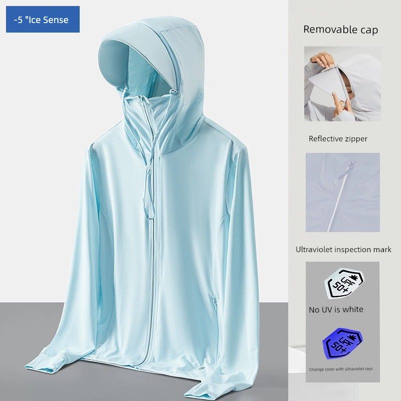 UPF50 + Women's Summer Breathable Thin Coat Sun Protection Clothing_desvips.com