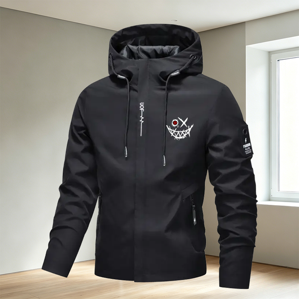 2026 Spring/Autumn Men's Outdoor Travel Casual Waterproof Lightweight Cycling Hooded Street Style Windproof Jacket_desvips.com