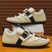 Mens Casual 2025 New Lightweight Breathable Leather Sneakers Suitable Walking Street Fashion Sports Flat Skate Shoes Man_desvips.com