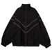 Trendy Brand Solid Color Reflective Sports Autumn Winter New Loose Fit Unisex Windbreaker Versatile Casual Couple Jacket_desvips.com
