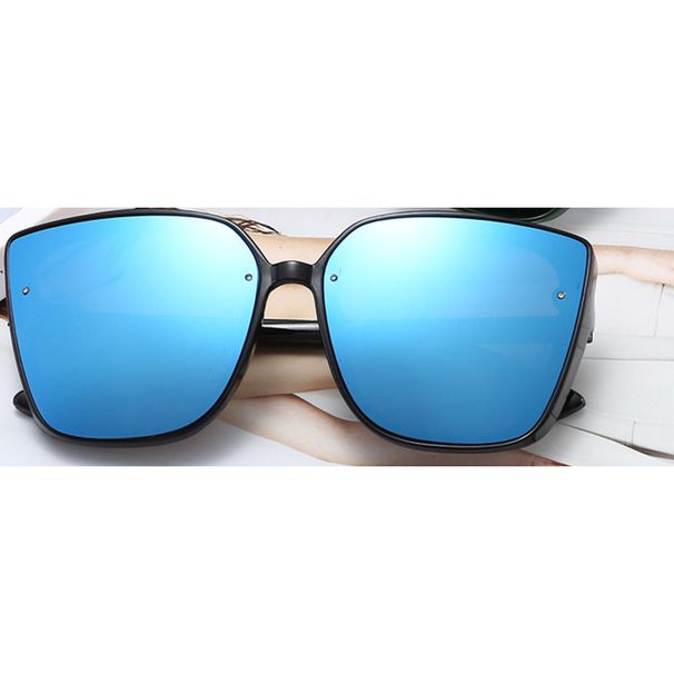 2020 New Fashion Stylish Korean Version Thick-Edged Mercury Sunglasses, Retro Square Frame Color Lens Glasses_desvips.com