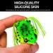 Sometime Black Simulation Bionic Fish Soft Lure Bait Frog_desvips.com