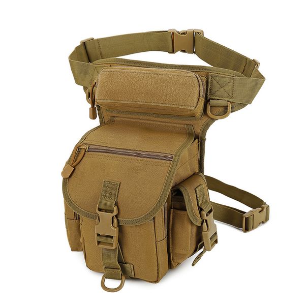 Multifunctional Waist Tactical Leg Outdoor Sports Oxford Cloth Camouflage Sports Portable Phone Military Enthusiast CS Waterproof Waist Bag_desvips.com
