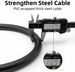 ROCKBROS bicycle lock cable lock combination lock+security cable steel MTB_desvips.com