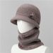 Women Winter Warm With Fleece Thick Knitted Wool For Middle-aged Elderly Mothers And Grandmothers Cotton Hat_desvips.com