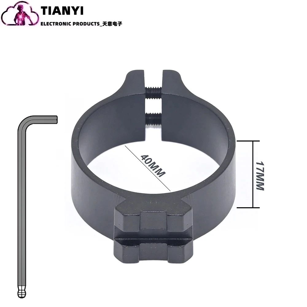 30/34/40mm Scope Holder, Pipe Diameter, Metal Adjustment Ring Fixture, Aluminum Alloy Accessory, Tactical Flashlight Clamp_desvips.com