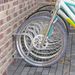 Rastrelliera Portabiciclette Parcheggio Per 5 Biciclette In Acciaio, 145×33×27 Cm, Argento_desvips.com