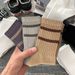Autumn And Winter Men's Mid Tube Socks Antibacterial Deodorant Sweat Absorbent Breathable Sports No Pilling Trendy Socks Couple Socks_desvips.com