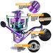 New Chameleon Spinning Reel, Electroplated Colorful Fishing Reel With Metal Spool, Long Casting Sea Rod Reel_desvips.com