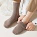 MiiOW Merino Wool Cold Resistant Men Winter Thicken Heated Cashmere Long Sock Snow Boots Retro Brown Warm Towel Socks_desvips.com