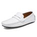 New leather bean shoes men's leisure driving shoes soft sole fashion set feet with lazy shoes_desvips.com