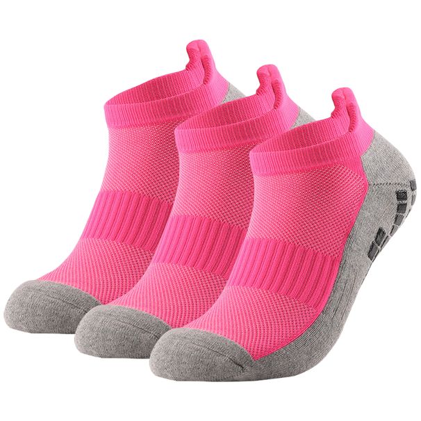3pairs Thick Anti-slip Soccer Women Men Outdoor Sport Grip Football Yoga Ss Reinforced Heel Cotton Breathable Short_desvips.com