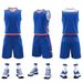 Adult Children's Basketball Uniform Set, Unisex Plain Student Competition Vest Jersey, Customizable With Logo, Number,_desvips.com