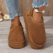 Women's Snow 2024 New Winter Plus Fleece Short Elastic Boots For Cold Warm And Thick Soft Sole Increase Cotton Shoes_desvips.com
