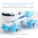 Kids Roller Skates For Ages 2-10, Beginner's Four-Wheeled Flash Double Row Skates, Boys And Girls Adjustable Inline Skates_desvips.com