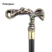 Golden Black Skull Walking Stick Decorative Vampire Decorative Cane For Halloween For Cosplay And Parties, For Cosplay & Party_desvips.com