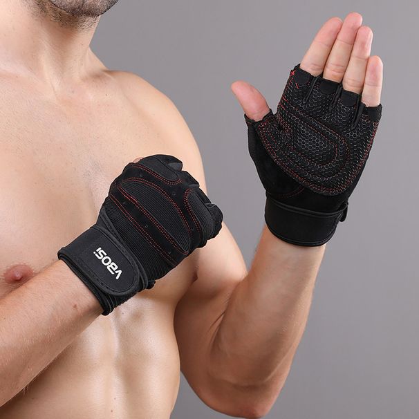 VBOSI Half Finger Gloves Weightlifting Dumbbell Exercise Fitness Protection Cycling Climbing Protective Gear Outdoor_desvips.com