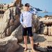 Korean Swimwear Men's Diving Quick-Dry Sleeve Long Pants Sun Protection Jellyfish Surfing Suit Hot Spring Vacation_desvips.com