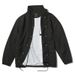 Nylon Hip Hop Streetwear Plain Black Coaches Jacket Vintage Waterproof Lightweight Windbreaker For Men_desvips.com