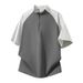 Cycling Sports Quick-dry Half-zip Short-sleeve Men's Loose-fitting Outdoor Versatile American-style High-end Ice Silk_desvips.com